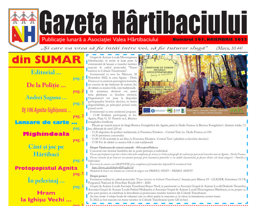 Gazeta Hartibaciului noiembrie 2022